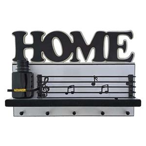 جاکلیدی دیواری چوبی پتیکو مدل HOME