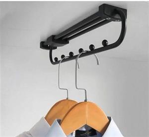 رگال سقفی داخل کمد لباس مشکی سایز 28 ملونی کد 8048