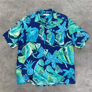 پیراهن بهاری هاوایی اورجینال سایز L