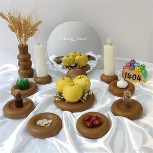 مجموعه ظروف هفت سین 10 پارچه مدل مینیمال