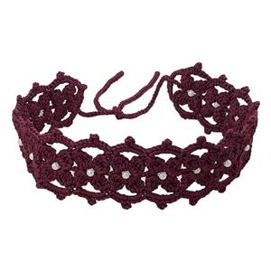 هدبند زنانه مدل گیپوری نگینی و ساده دوکاره 