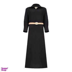 مانتو زنانه السانا مدل چمان کد 222901 رنگ مشکی