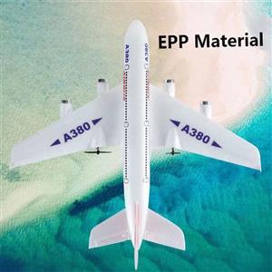 هواپیما بازی کنترلی ناب سل مدل مسافربری شارژی ایرباس کد AIRCRAFT AIRBUS A380  با قابلیت پرواز