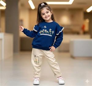 بلوز شلوار طرح گل سایز 40 الی 60