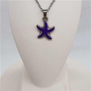 خرید گردنبند ستاره دریایی بنفش | شاینورا