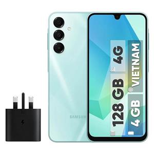 گوشی موبایل سامسونگ مدل Galaxy A16 4G دو سیم کارت ظرفیت 128 گیگابایت و رم 4 گیگابایت - ویتنام - به همراه شارژر 25 وات سامسونگ