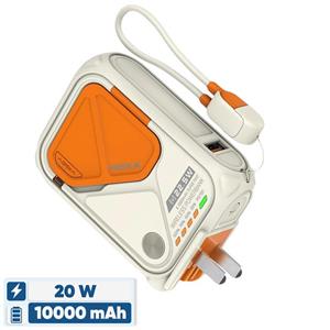 پاوربانک 20 وات هیسکا مدل HP-123PD ظرفیت 10000 میلی آمپر ساعت