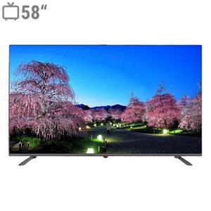 تلویزیون کیو ال ای دی هوشمند جی وی سی مدل QLT58N100 سایز 58 اینچ
