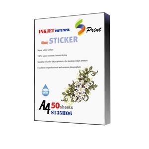 کاغذ چاپ عکس گلاسه اسپرینت مدل پشت چسبدار کد S135HQG بسته 50 عددی