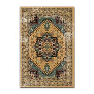 فرش پارچه‌ای مدل سنتی وینتیج مهرگان