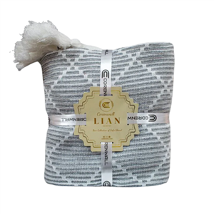 شال مبل کلکسیون لیان 180*140 سانتی متر رنگ طوسی