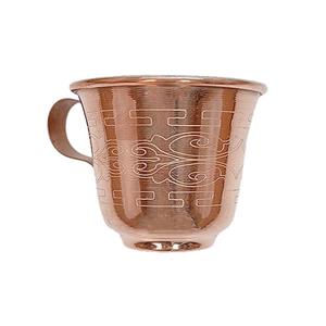 فنجان قهوه خوری مسی مدل لیزری کد ZH289.2 خانمان مدل 338426