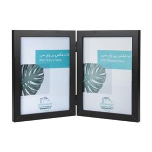 قاب عکس کتابی 2 تکه تاشو مشکی