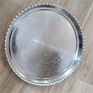 سینی مجمع مسی قطر 40 طرح ترمه داخل قلع نانو ارسال رایگان