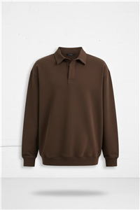سوییشرت دکمه دار polo-neck مدل Turk