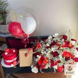 گل بادکنکی کیک قرمز 8191 | کد: ZNB-QLU