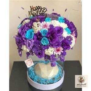 گل و کیک دخترانه برای سفارش 8092 | کد: ZNB-PNP