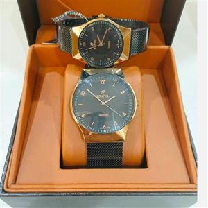 ساعت ست مردانه و زنانه EXCEL اصل موتور ژاپن میوتا مدل EX-1732