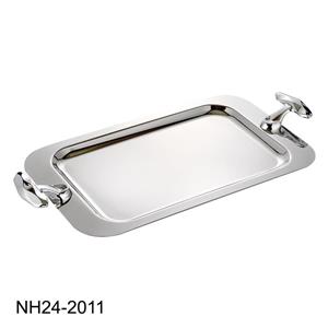 سینی پایه‌دار مستطیل متوسط نیوهوم الماس فلیم مدل NH24-2011