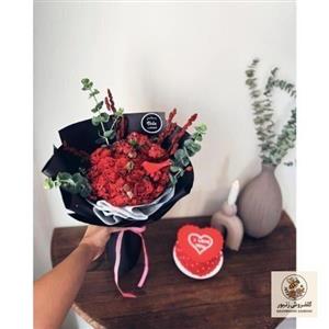 گل و کیک برای جشن ولنتاین به رفیق دختر 4169 | کد: ZNB-R4P