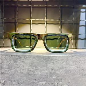 عینک برند LOUIS VUITTON فریم کائوچویی ارتشی / شیشه سبز کد 7782