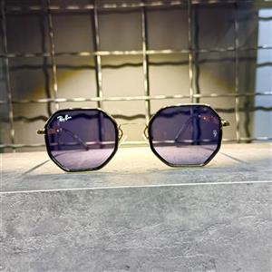 عینک برند RAY BAN فریم فلزی مشکی طلایی/ شیشه دودی کد RB5419
