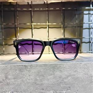 عینک برند CARTIER فریم مشکی / شیشه دودی کد MZ62004
