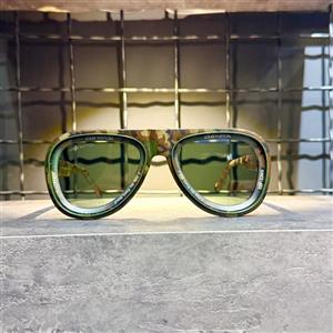 عینک برند LOUIS VUITTON فریم کائوچویی ارتشی / شیشه سبز کد 7781
