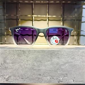 عینک برند RAY BAN فریم مشکی سفید / شیشه دودی کد RB7222