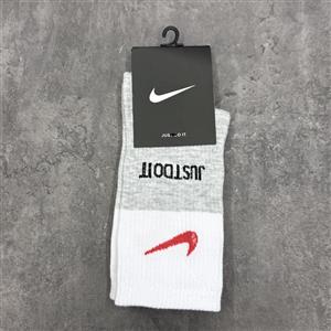 جوراب ساق بلند سوپر پنبه نایک رنگی دوتیکه کد6