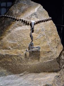 پلاک استیل طرح خدا رنگ سیلور