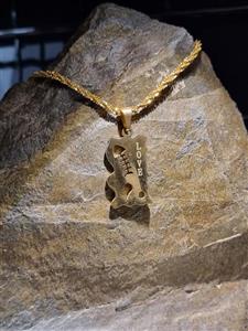 پلاک استیل طرح لاو رنگ طایی