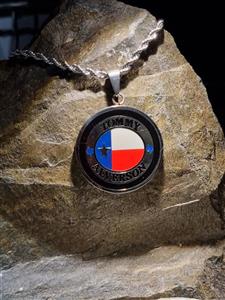 پلاک استیل طرح برند تامی قطر3