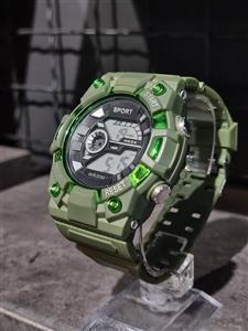ساعت SPORT طرح جیشاک کدWR30M رنگ سبز
