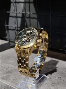 ساعت فلزی برند ELEGANCE رنگ طلایی / صفحه مشکی