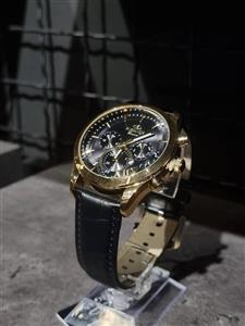 ساعت چرم برند ELEGANCE رنک مشکی / صفحه مشکی کد 2