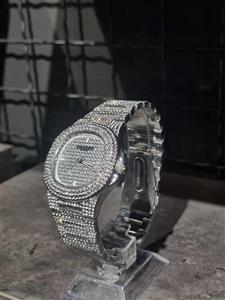 ساعت فلزی برند PATEKPHILIPPE فول نگین رنگ سیلور