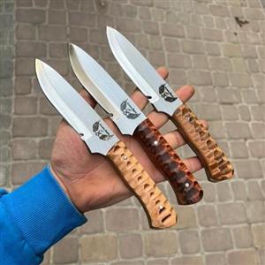 چاقو شکاری دسته چوبی مدل cc89