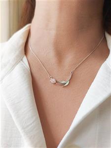 گردنبند نقره گل لاله 