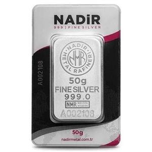 شمش نقره 50 گرم ترک – Nadir 