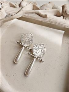 گوشواره نقره وندا 