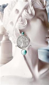 گوشواره نقره زن 