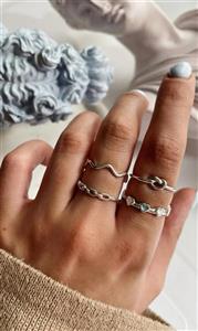 انگشترهای نقره مینیمال 