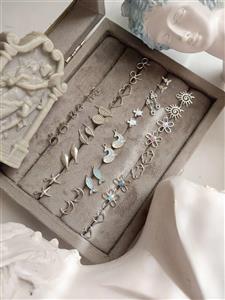 کالکشن گوشواره نقره میخی 