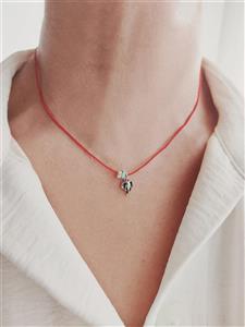 گردنبند مینیمال نقره سر فیل 