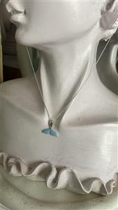 گردنبند دم وال میناکاری