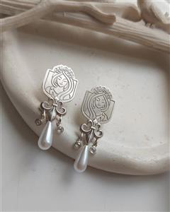 گوشواره نقره دستساز شکوفه صبر 