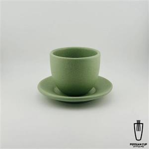 فنجان کاپوچینو باداب رنگ سبز ماشی (180ml)