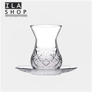 استکان نعلبکی تایم لس ۱۷۰ میل شش عددی ایلا