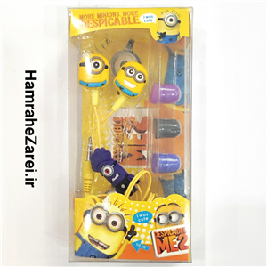 هندزفری سیم دار عروسکی پک دار کیفیت عالی